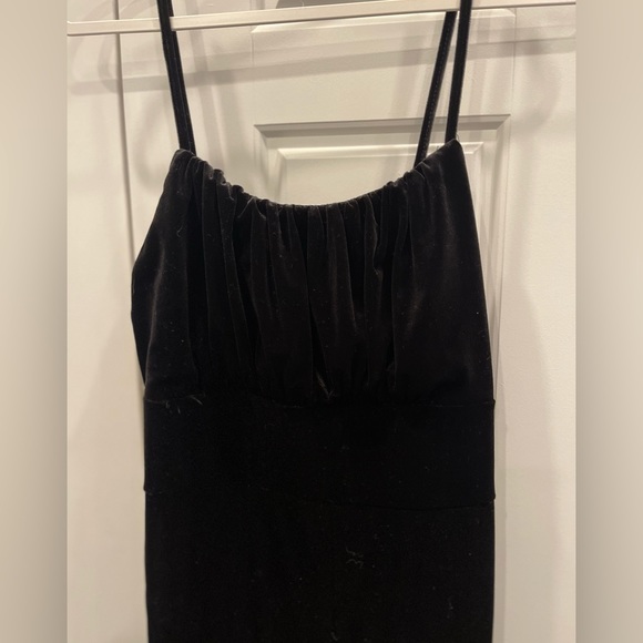 Woman’s Black Velveteen Jumpsuit - Picture 3 of 7